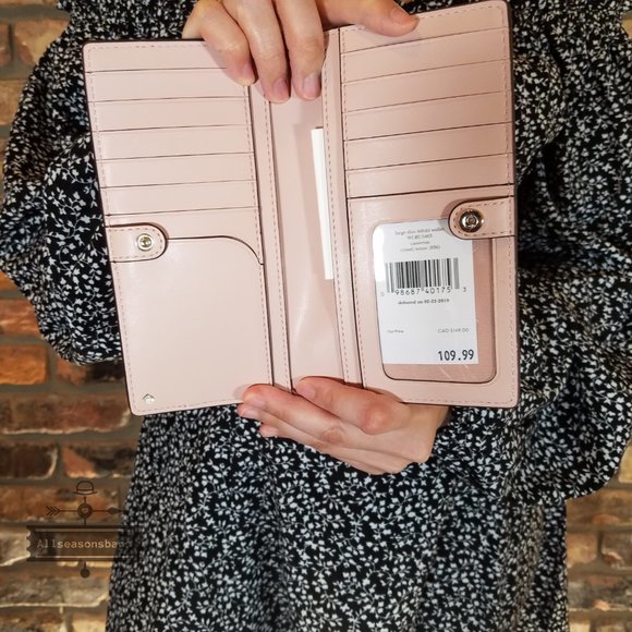 Kate Spade cameron bifold wallet cherrywood cherry - Picture 4 of 5